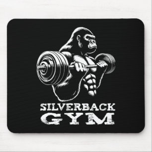 Silverback Gym Gorilla Weightlifting Workout Fitne Mouse Pad