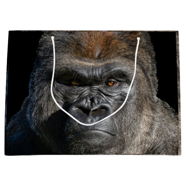 Silverback Strength – Gorilla Portrait Gift Bag (Front)