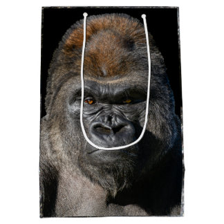Silverback Strength – Gorilla Portrait Medium Gift Bag