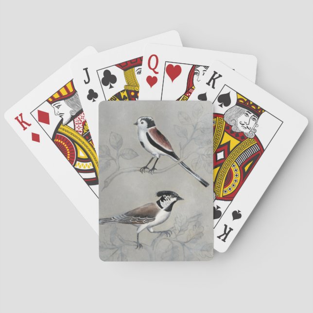 Silvered Aviary | A Pair Playing Cards (Back)