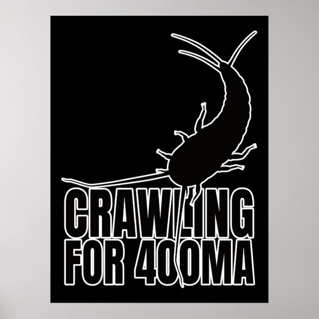 Silverfish Primitive Insect – Entomology Geek Poster (Front)