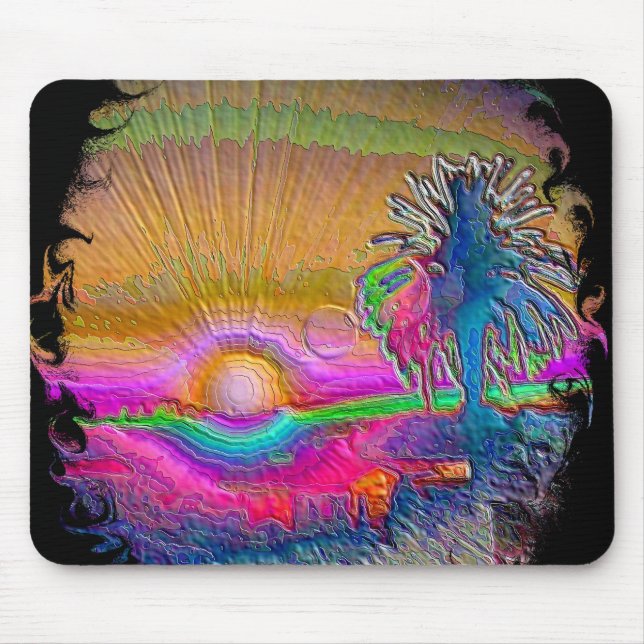 Silverlake Sunset 1 Negative Mouse Pad (Front)
