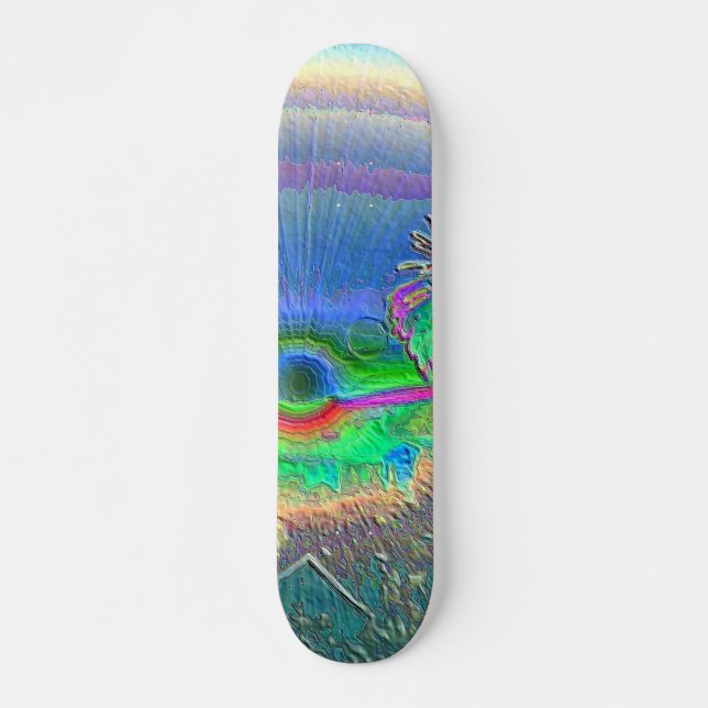 Silverlake Sunset Negative Skateboard (Front)