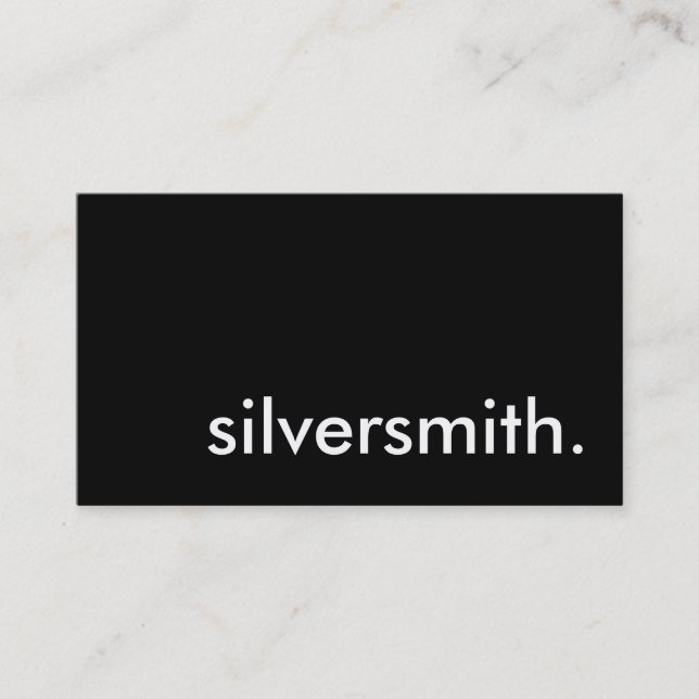 silversmith. business card (Front)
