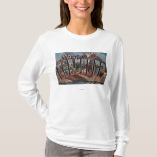 Silverton, Colorado - Large Letter Scenes T-Shirt