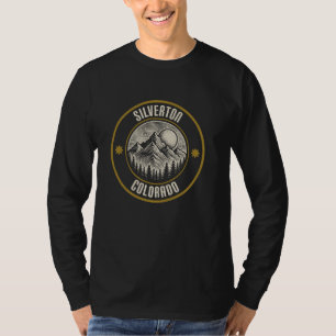 Silverton Colorado USA Retro Sunset Mountain Desig T-Shirt