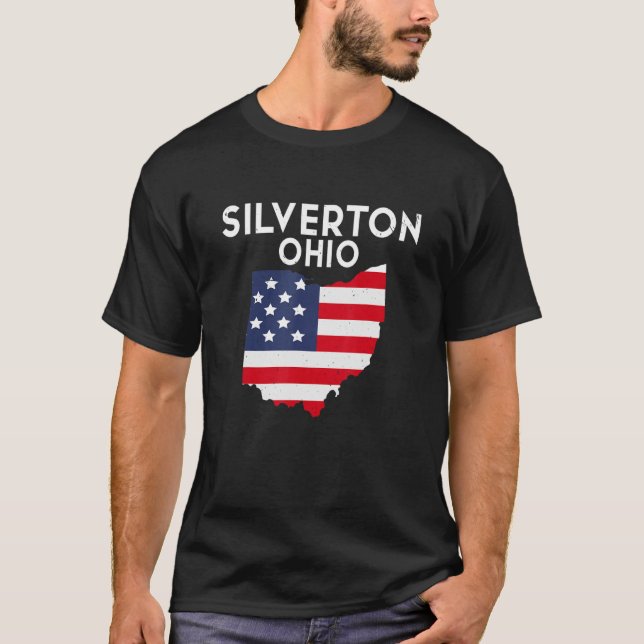 Silverton Ohio USA State America Travel Ohioan T-Shirt (Front)