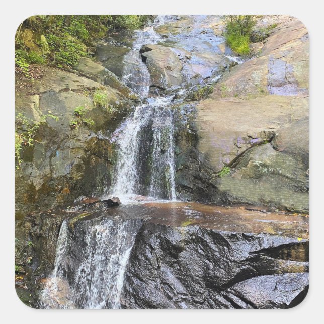 Silvervale Falls Serenity Square Sticker (Front)
