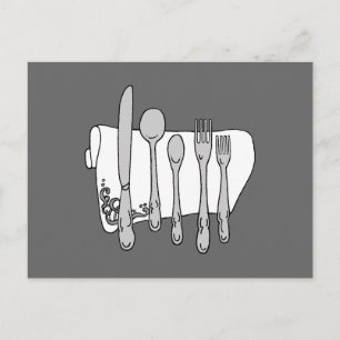 Silverware Custom Recipe Card Template