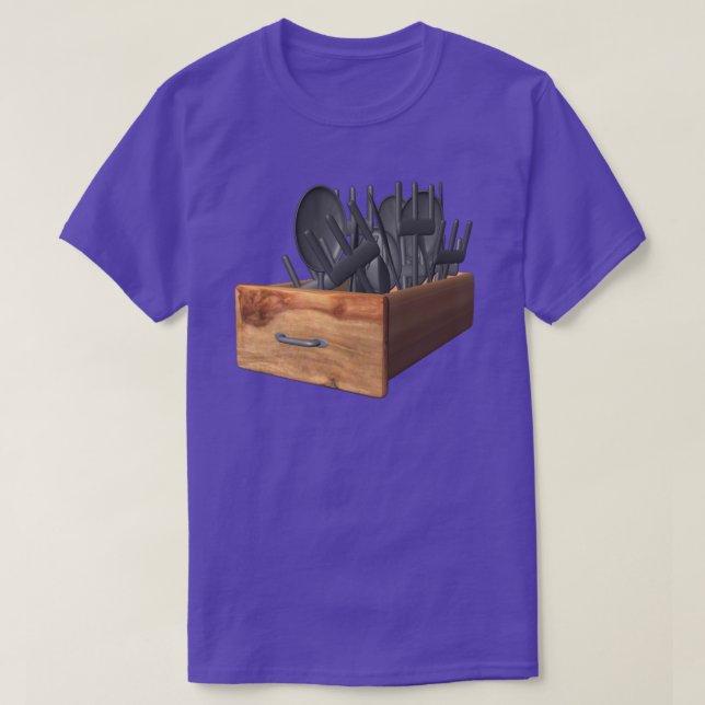 Silverware Drawer T-shirt (Design Front)