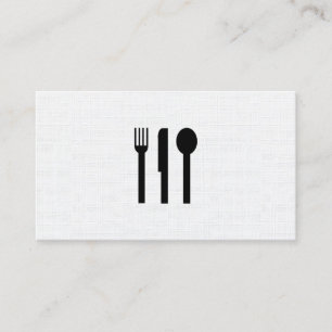 Silverware / Linen Pattern Business Card