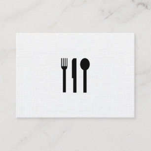 Silverware / Linen Pattern Business Card