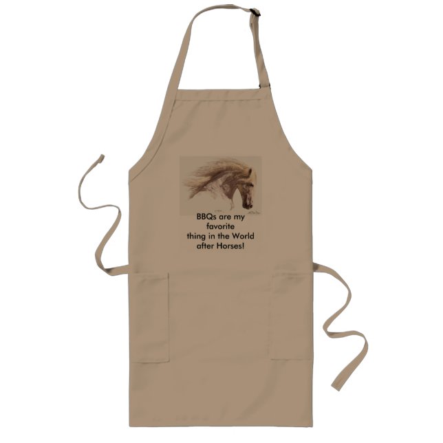 SILVERWIND" Horse Lovers BBQ Apron (Front)