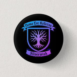 SilverWish Button/pin Blue-Purple Gradient 3 Cm Round Badge