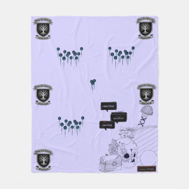 SilverWish throw blanket design #1 (Front)