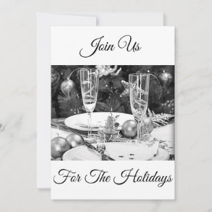 SILVERY BEAUTY IN A "HOLIDAY PARTY" INVITATION