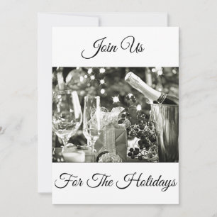 SILVERY BEAUTY IN A "HOLIDAY PARTY" INVITATION
