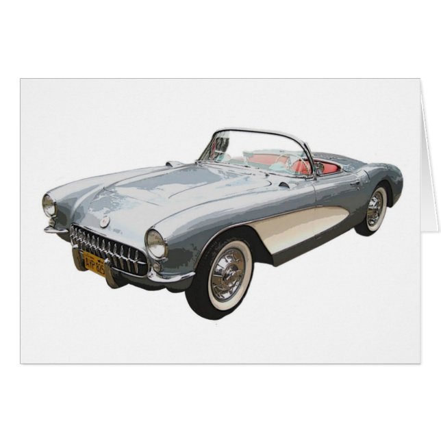 Silvery blue 1959 Corvette (Front Horizontal)