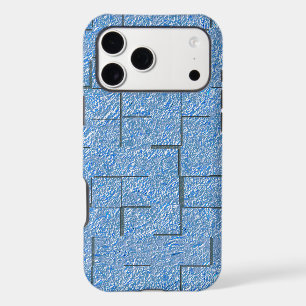 Silvery blue texture with mosaic effect and relief