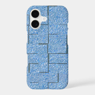 Silvery blue texture with mosaic effect and relief