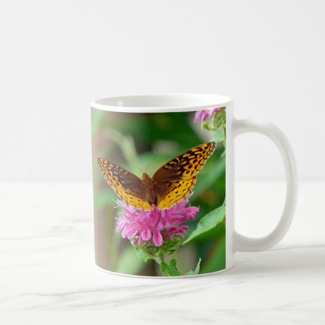 Silvery Checkerspot Butterfly Coffee Mug (Right)