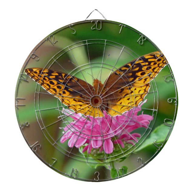Silvery Checkerspot Butterfly Dartboard (Front)