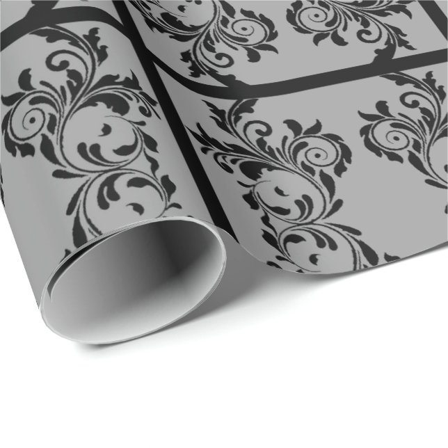 Silvery Night Wrapping Paper (Roll Corner)