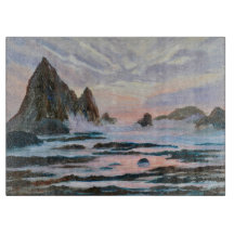 Silvery Sunset at the Sharkfin Cutting Board