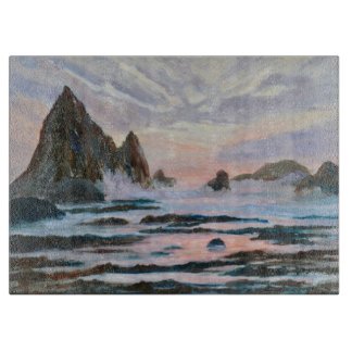 Silvery Sunset at the Sharkfin Cutting Board