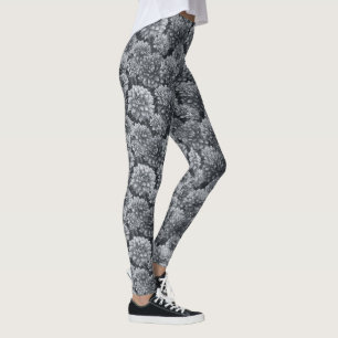 Silvery Weightlifting Dahilas Themed Best Gifts Leggings