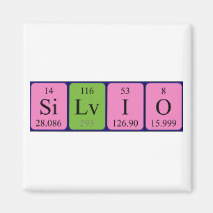 Silvio periodic table name magnet