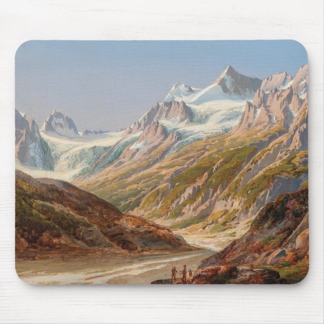 Silvretta Mountain Landscape – Ignaz Dorn Mouse Pad (Front)