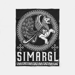 Simargl Paganism Dog Nordic Ancestry National Russ Fleece Blanket