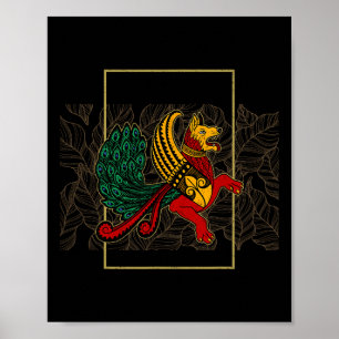 Simargl Paganism Dog Nordic Ancestry National Russ Poster