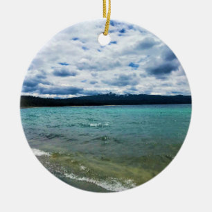 Simax Bay at Crescent Lake, Oregon Ceramic Ornament