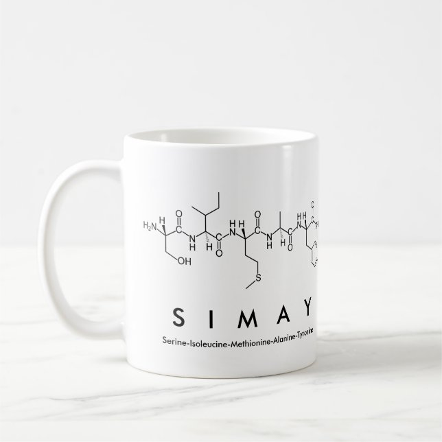 Simay peptide name mug (Left)