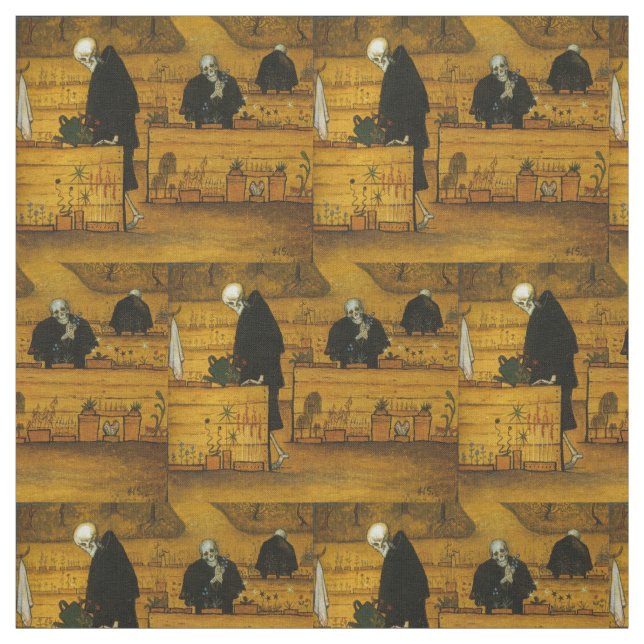 Simberg’s Garden of Death art fabric (Swatch)