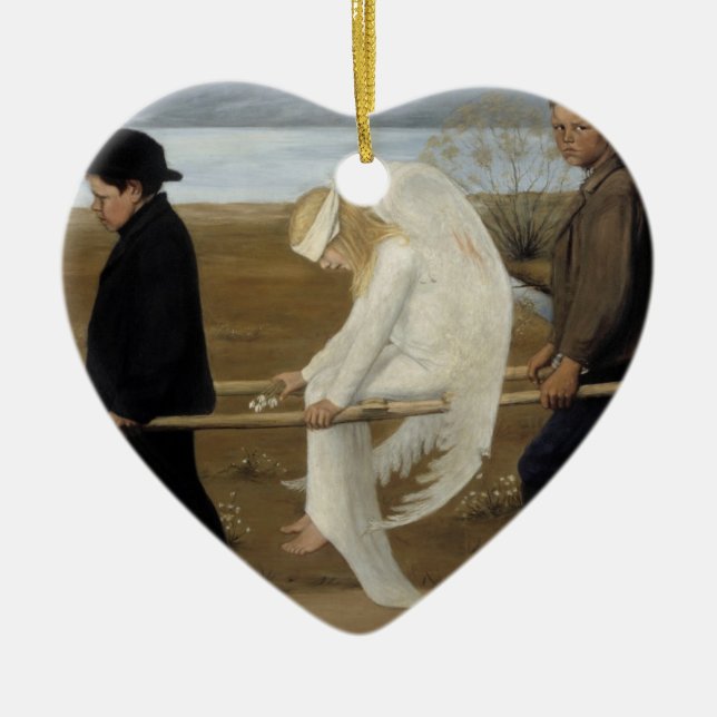 Simberg’s Wounded Angel ornament (Front)