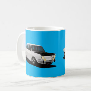 Simca 1000 Rallye - 2 x car image - customisable Coffee Mug