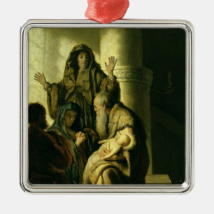 Simeon and Hannah in the Temple, c.1627 Metal Ornament