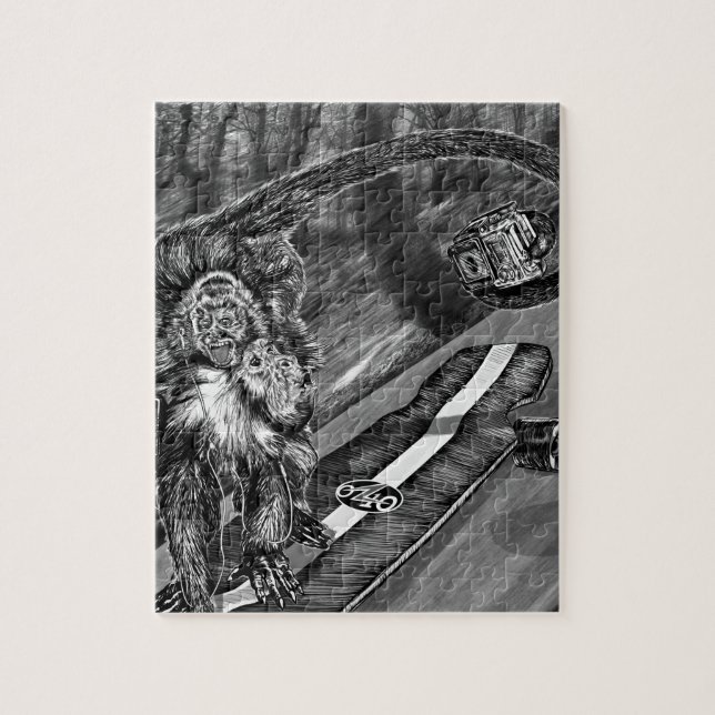 Simeon Skateboard Selfie Jigsaw Puzzle (Vertical)