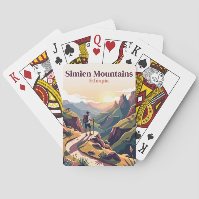 Simien Mountains Ethiopia Playing Cards (Back)