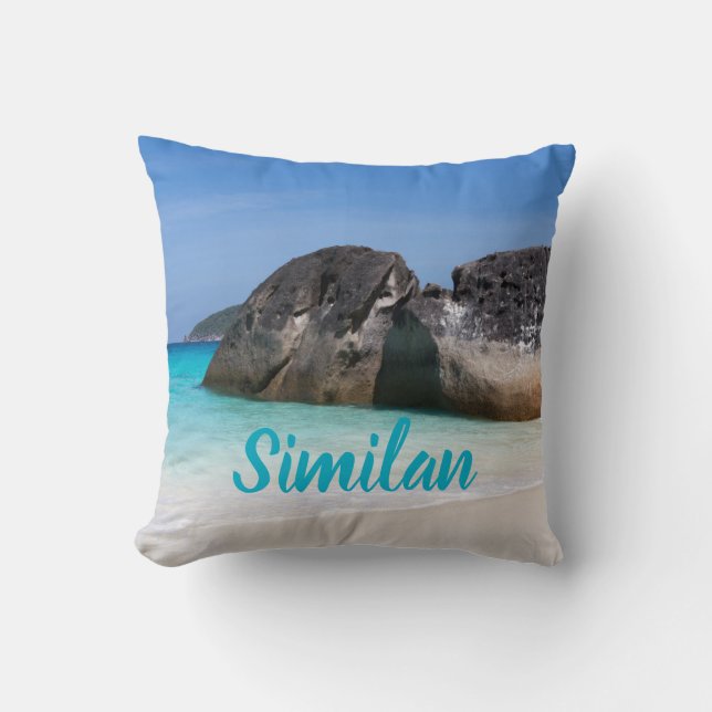 Similan beach Andaman Sea Phuket Thailand gift Cushion (Front)