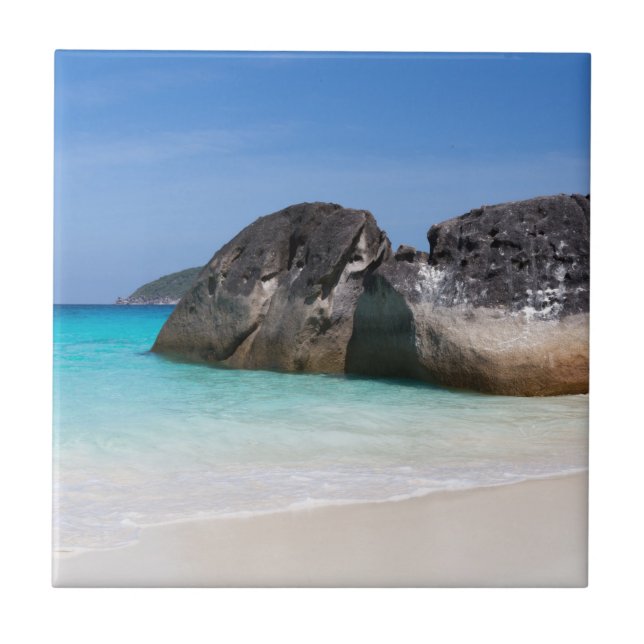 Similan beach Andaman Sea Thailand gift Poster Pos Ceramic Tile (Front)