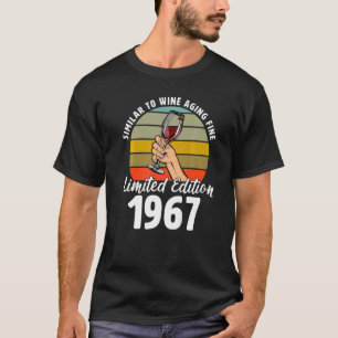 Similar to Wine Aging Fine Born In 1967 55th Retro T-Shirt