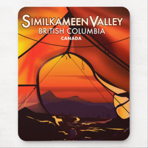 Similkameen Country, Canada vintage travel poster Mouse Pad