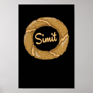 Simit (türkischer Sesamring) Poster