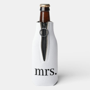 Simle White Mrs. Cool & Chilly Bottle Cooler