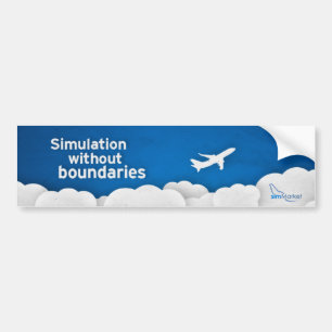 simMarket Paper Sky 1 Bumper Sticker