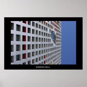 Simmons Hall, MIT Campus Poster